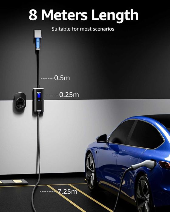 Зарядно устройство Bokman EV 7kW Тип 2 към CEE щепсел, 8M