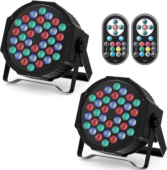 Set 2 par light 72W RGB DMX lumini scena/petreceri/disco/dj