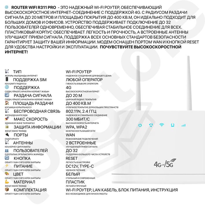 5G роутер с симкартой портативный вайвай точка доступа Wifi интернета