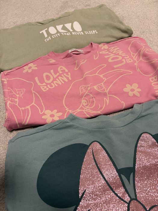 Блузи и златисто зимно ватирано яке 134