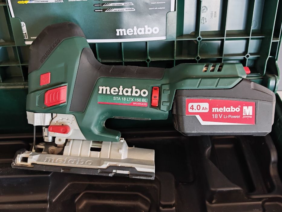 Metabo STA 18 LTX 150 BL акумулаторен прободен трион (безчетков) + 2x 4.0Ah батерии + зарядно + куфар