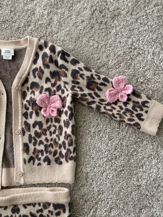Set River Island bebe 9–12 luni, animal print leopard