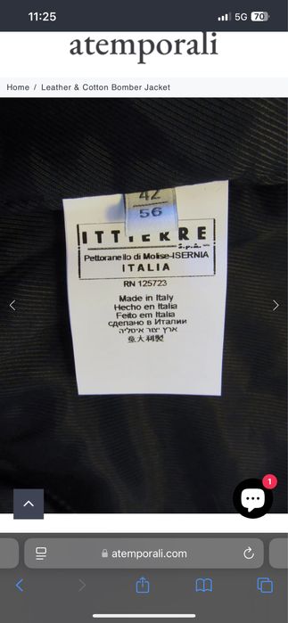 Pierre Balmain leather and cotton M