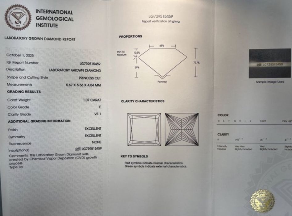 1, 35 ct Диамантен  Пръстен / Годежен Пръстен