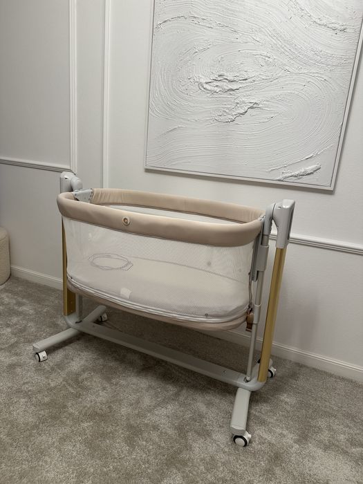 Vând co-sleeper/ pătuț/ leagăn CAVOE COQ 4 în 1 – Cashmere