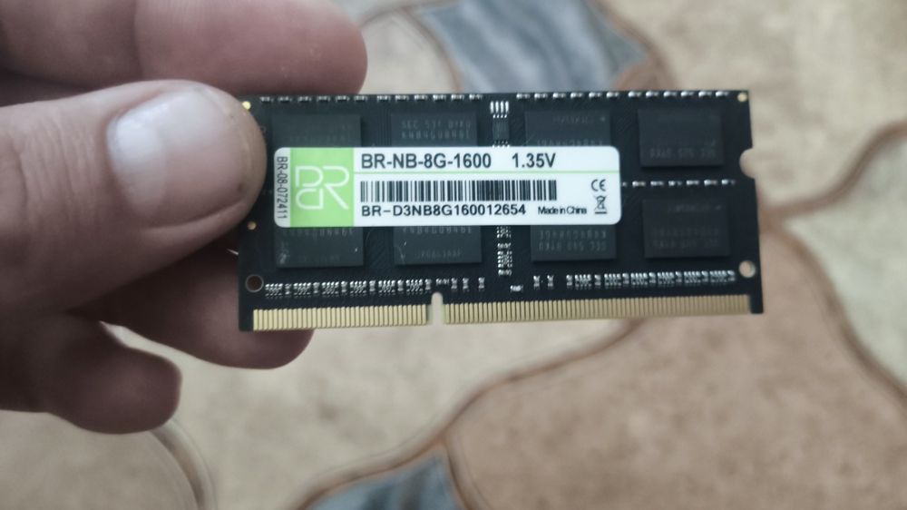 ОЗУ  DDR 3L 8 g 1600