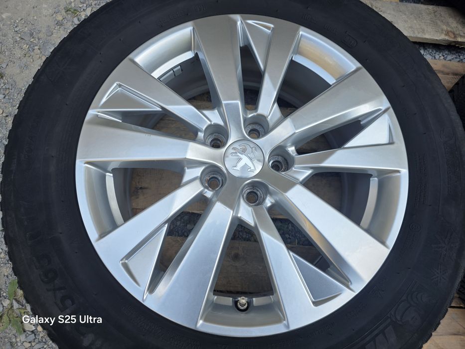 Лети джанти 17ки 5х108 Peugeot + зимни гуми 215/65/17 Michelin