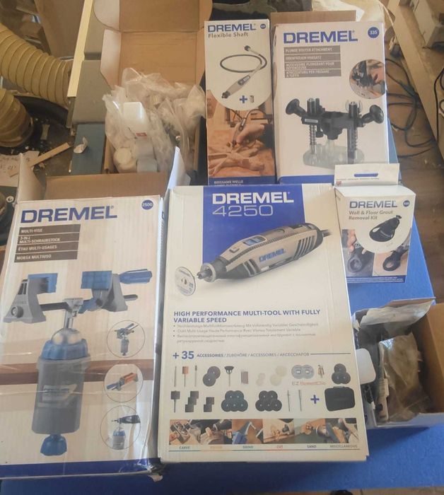Lot mare Dremel, toate NOI, cu unealtă multifuncțională Dremel 4250, garanție