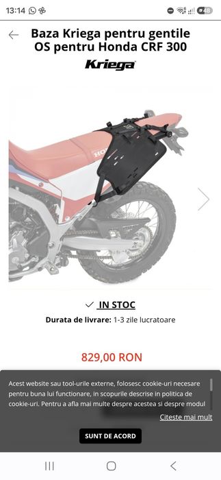 Set Kriega OS-Combo 36 + OS Base pentru Honda CRF300L / CRF250L / CRF300 Rally