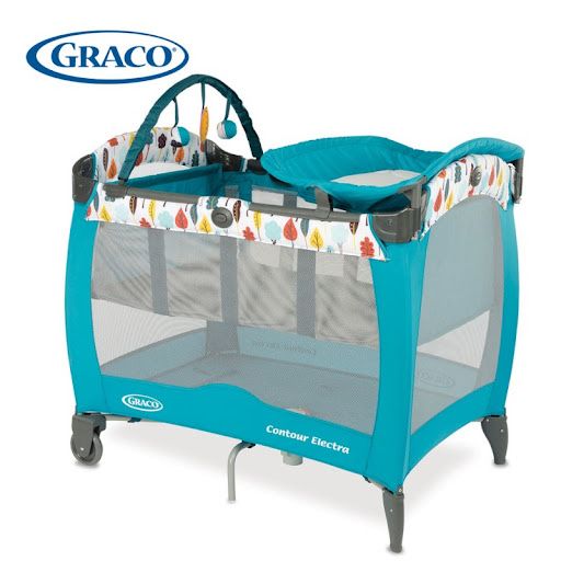 Кровать манеж с пеленальной частью