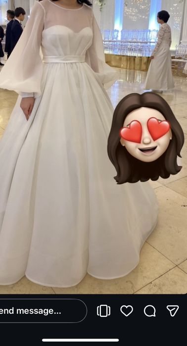 СРОЧНО продам белое свадебное платье