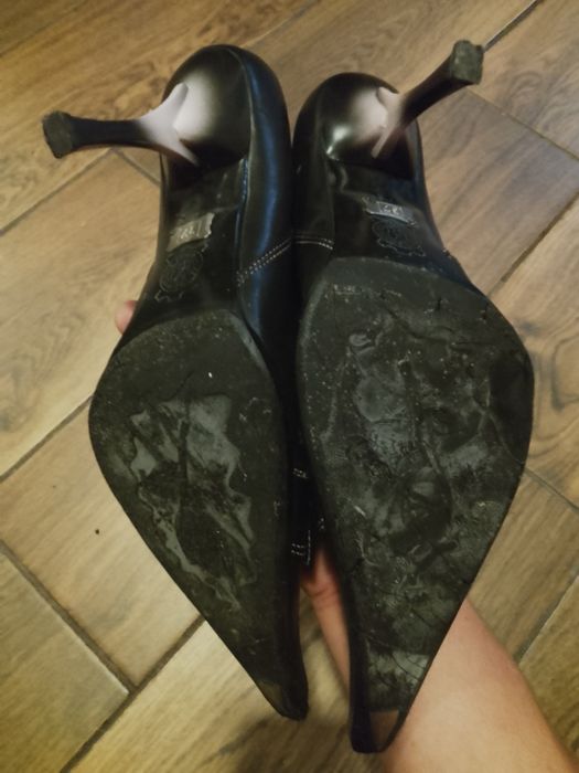 Botine damă elegante din piele naturală neagră