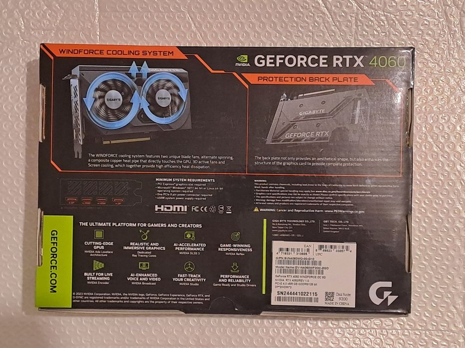 Видеокарта Gigabyte RTX 4060