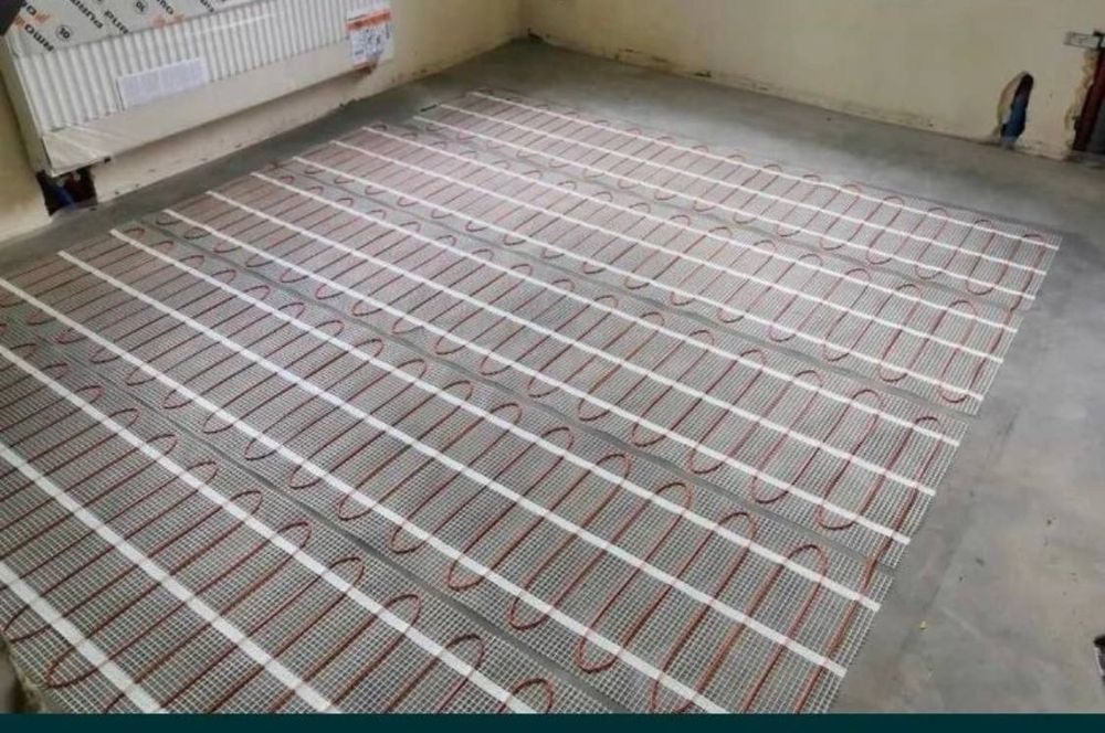 Электрический тёплый пол под кафель под стяжку