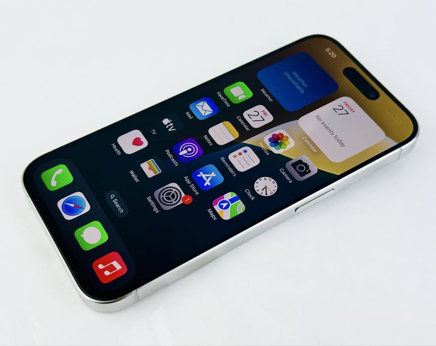 Apple iPhone 15 Pro 128GB White Titanium Перфектен! Гаранция!