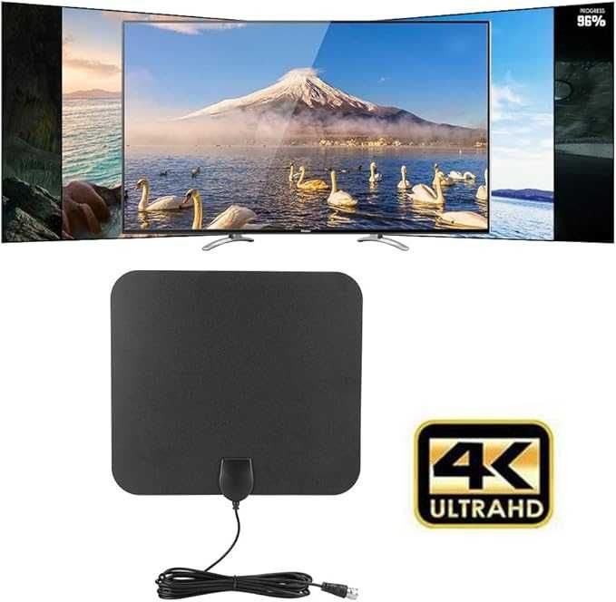 Вътрешна цифрова телевизионна антена HDTV, USB 5V/50mA 25dBi,4K HD