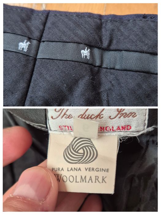 Pantaloni Lux The Duck Inn, 100% Pura Lana Vergine, Bărbați - 52