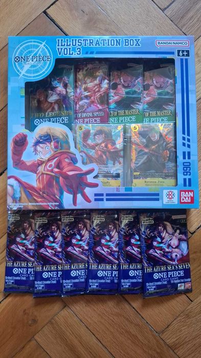 One piece illustarion box vol.3 + 6 op14 packs