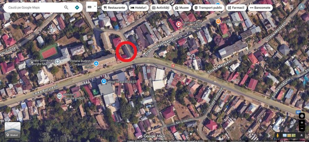 Spațiu comercial CENTRAL – DN4 Budești – 100 mp – trafic intens