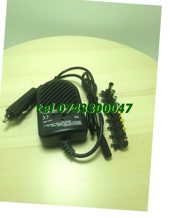 Incarcator Universal Pentru Laptop Pentru Auto Alimentare La 12v
