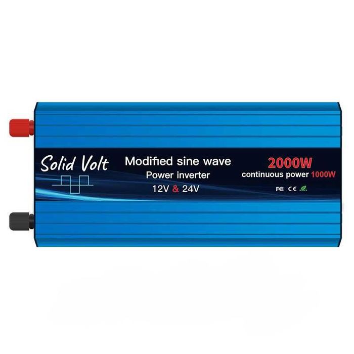 Invertor 1000W/2000W unda modificata, 12V si 24 V