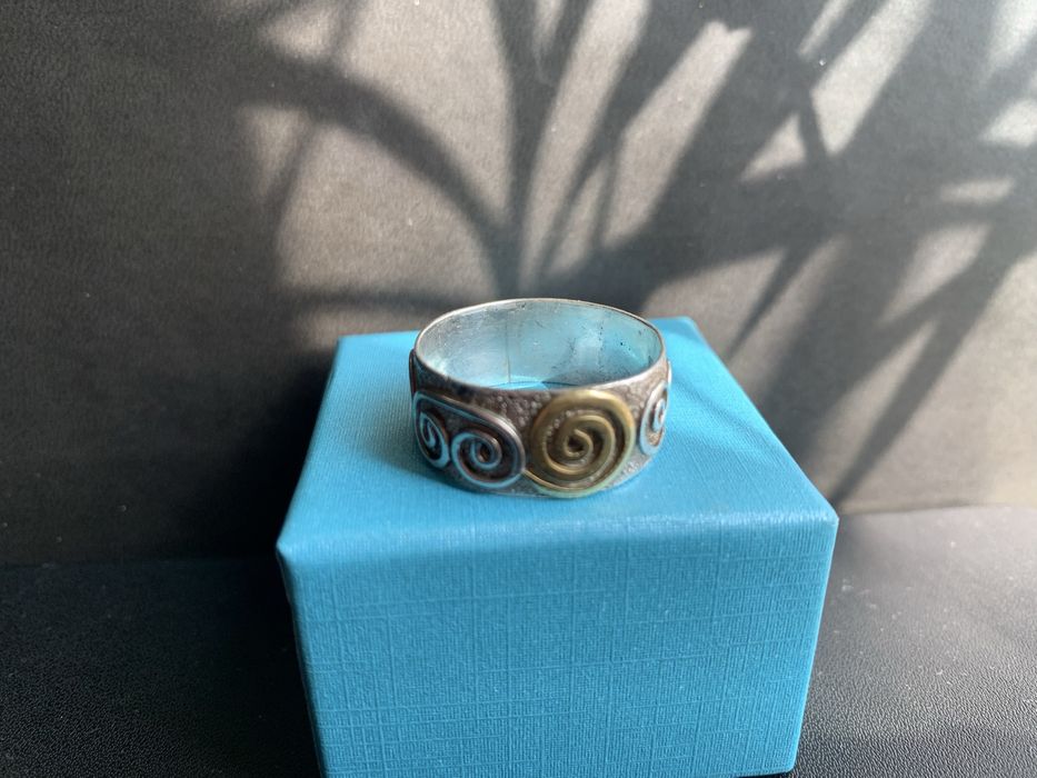 Кольцо серебрянное ручной работы