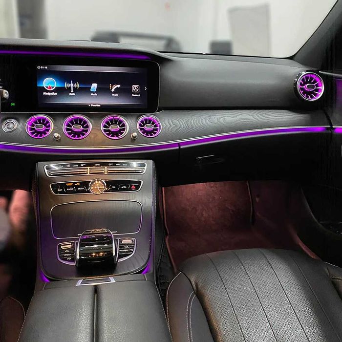 LED турбинни въздуховоди Mercedes E Class W213 комплект предни и задни