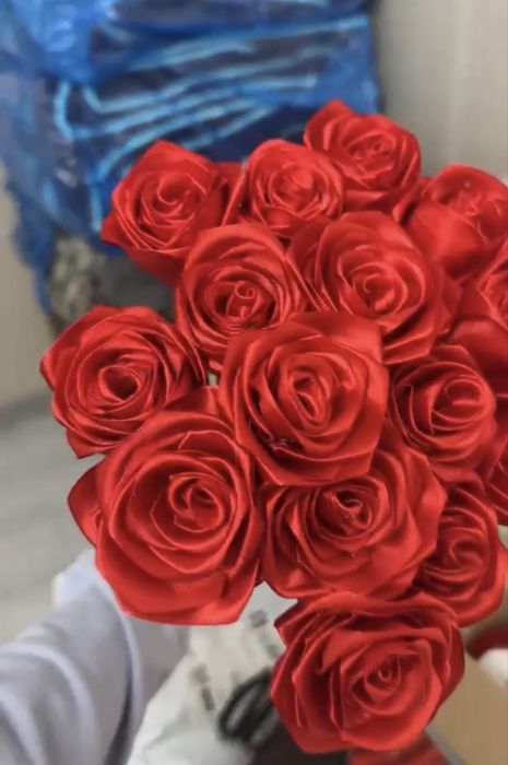 Букет из атласных лент