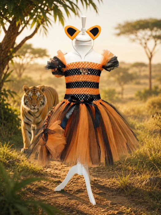 Rochita TUTU Vulpe Vulpita Tigru Leu Soricel animale serbare carnaval