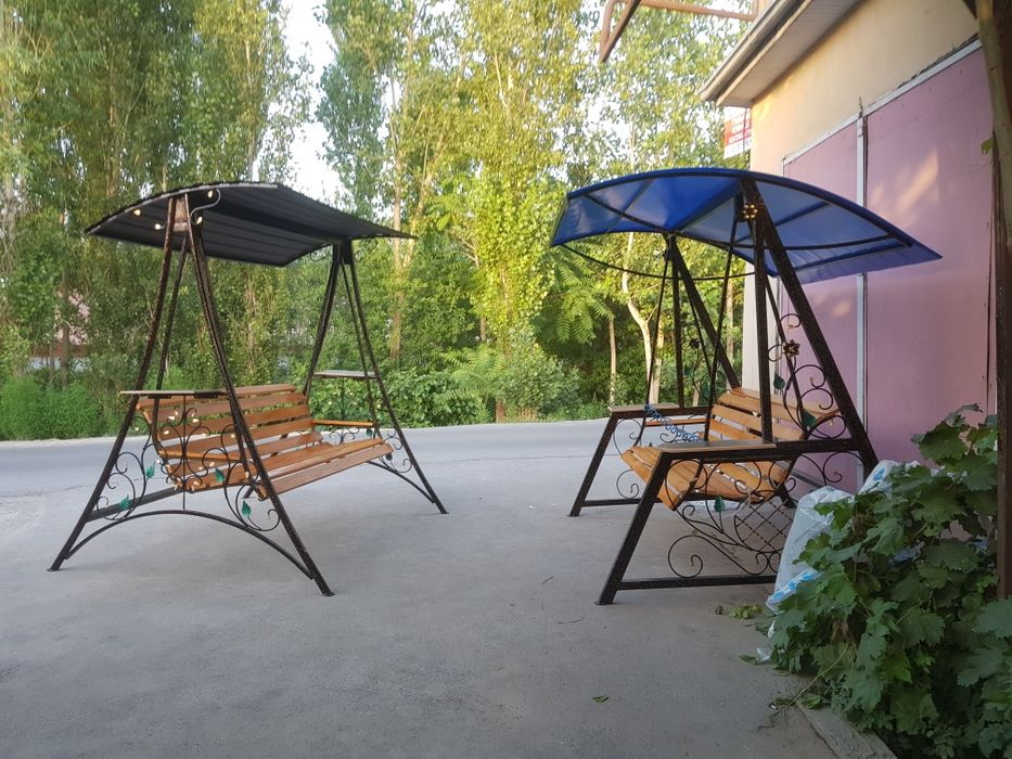 Качели садавой металик