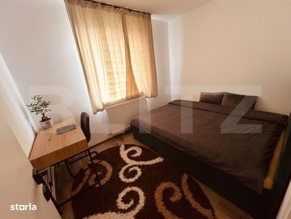 Apartament spatios cu 4 camere, decomandat, complet mobilat si renova