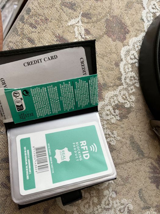 Естествена кожа портмоне, порт карт и колан