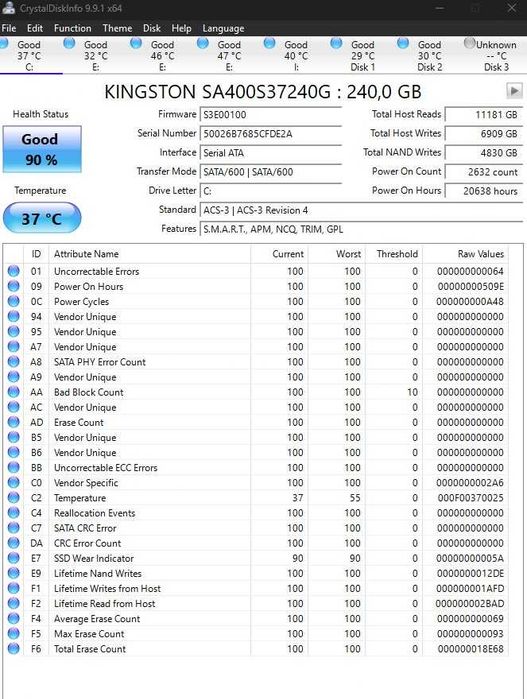 SSD M.2 Nvme Sata 60GB 128GB 256GB 512GB