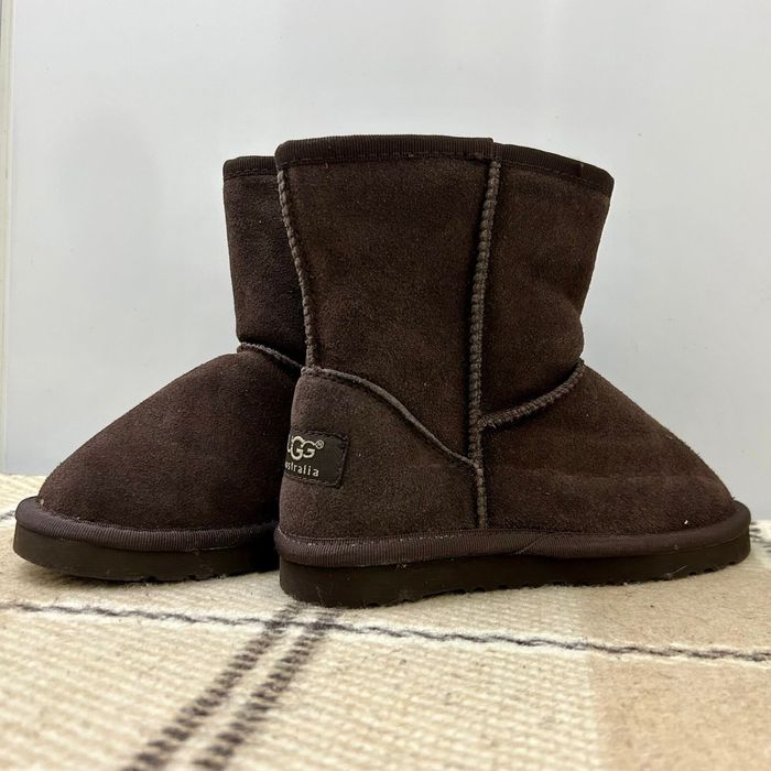 Сапоги натуральные замша коричневые детские угги