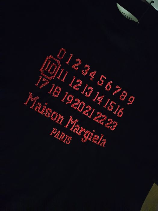 Triocu Maison Margiela MM6 cifre rosii