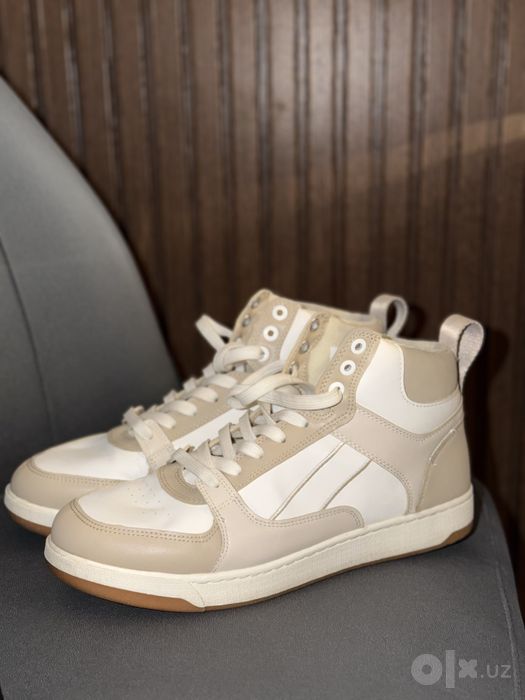H&M High-Top Sneakers — Beige/White