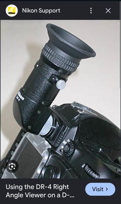 Nikon DR - 4 angle viewer penttu aparate foto,+ adaptor dk 13 stare ca nou.