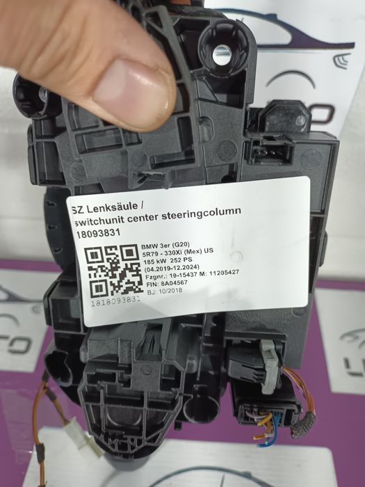 Szl comutator coloana direcție cu spirala airbag și manete bmw g20