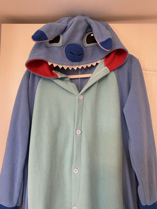 Salopeta Stitch adulti unisex pijama costum halloween
