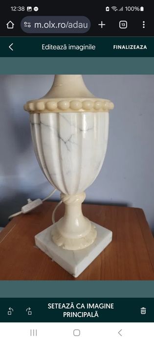 Lanterna veioza marmura