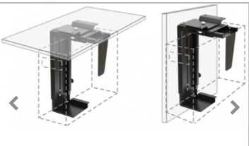 Suport PC montare sub masa extensibil/rotativ