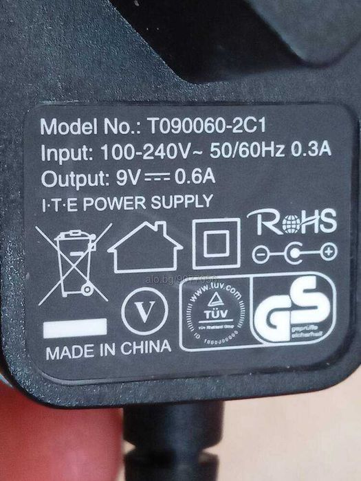 За климатици Вентилатор 12V, 0,33A с адаптър