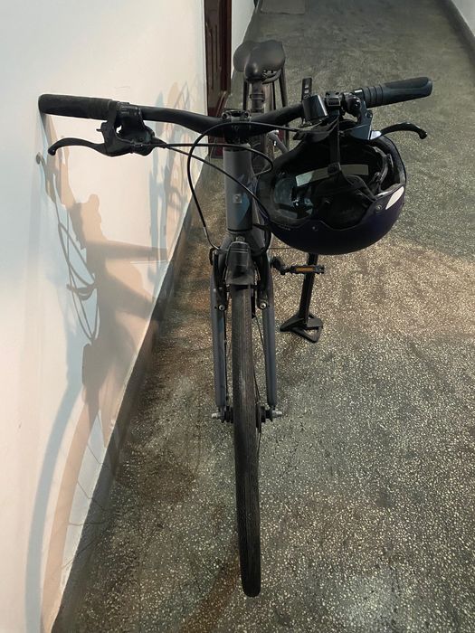 Bicicletă de oraș Elops LD 500 cadru jos gri