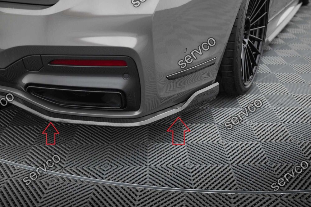 Pachet Set Splitter Exterior Prelungiri Body kit tuning Bmw Seria 7 G11 M-Pack Facelift 2019-2022 v12 - Maxton Design  Fibra Carbon