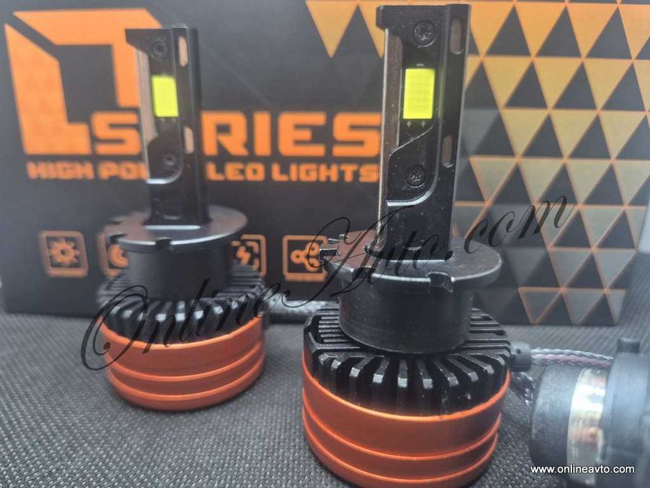 D2S Крушки LED 90W 16000Lm +400% Plug&Play Canbus Д2С 6000k Висок клас