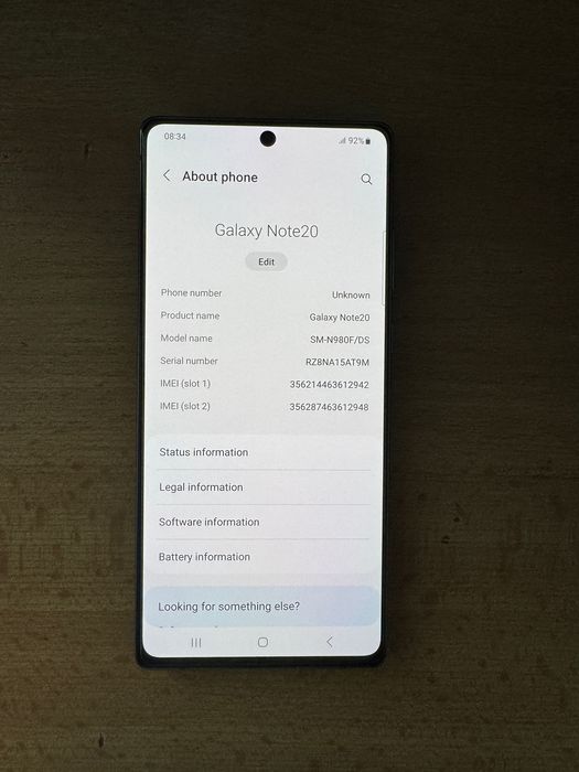 Samsung Galaxy Note20 Mystic Gray
