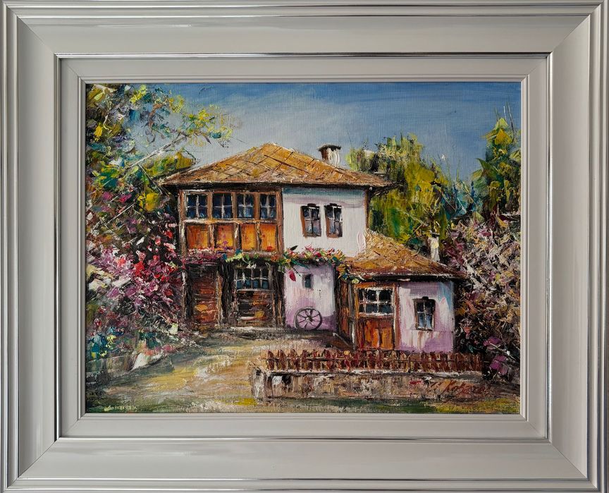 Маслена картина “Пролет в Боженци”