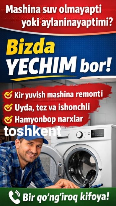 Kir yuvish mashina remont