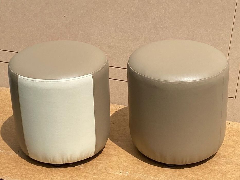 Пуфики однотонные, комбинированные