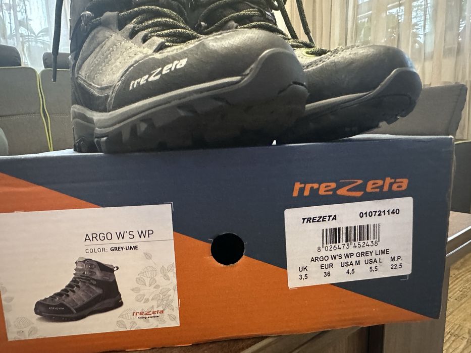 Bocanci Trezeta Argo W’S WP GREY-LIME, marime 36